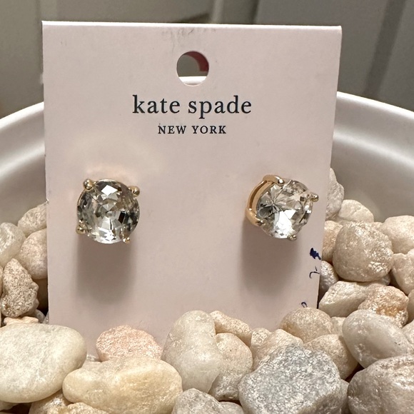 kate spade Jewelry Kate Spade Large Sparkly Gumdrop Stud Earrings Nwt Faux Diamond